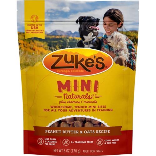 Zukes Mini Naturals Dog Treats Peanut Butter & Oats Recipe Zukes Mini Naturals Dog Treats Peanut Butter & Oats Recipe